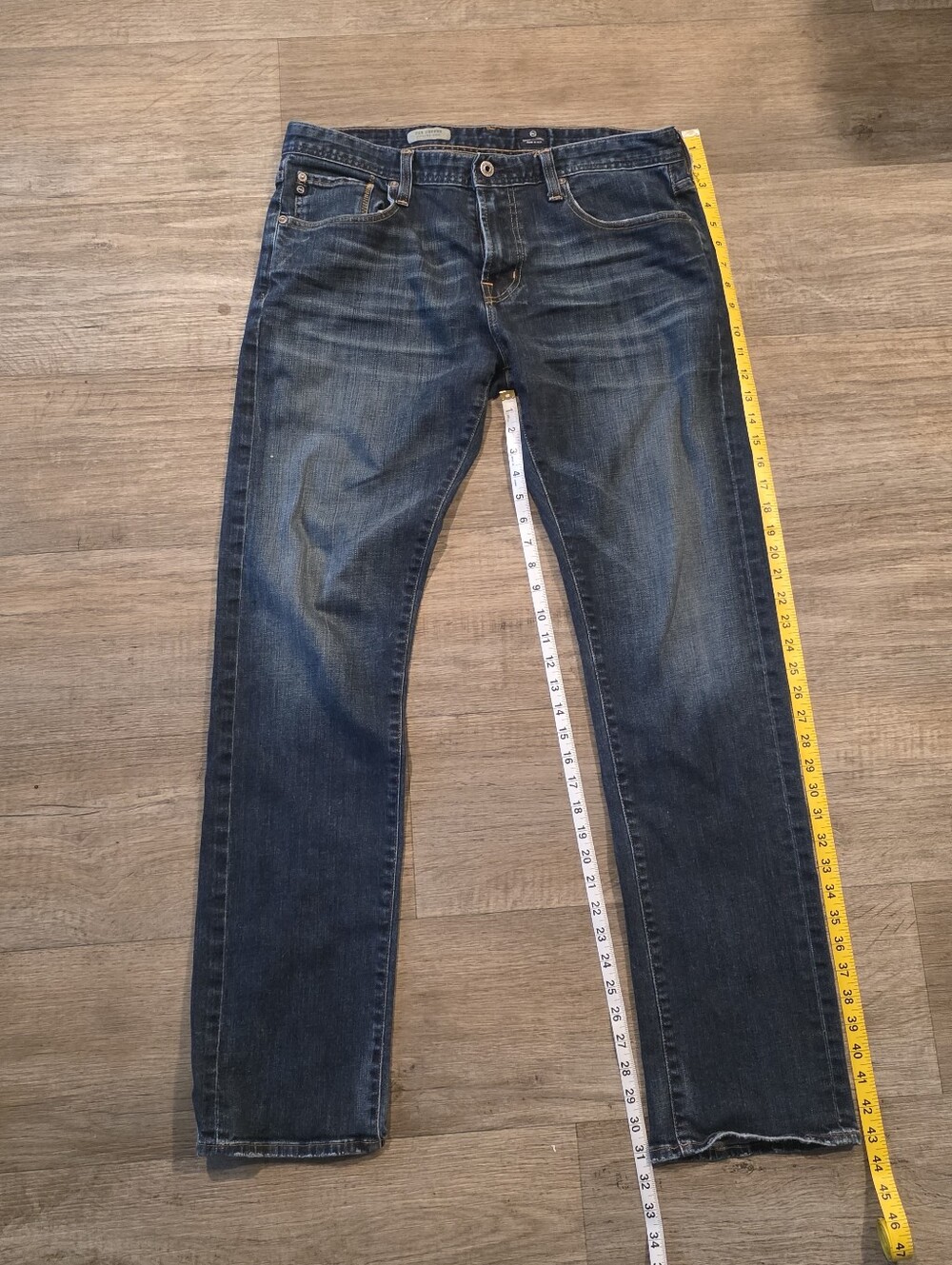 AG Adriano Goldschmied The Geffen Slouchy Slim Jeans Mens 36x34 Blue USA Denim